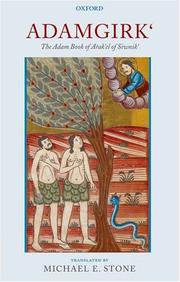 Cover of: Adamgirk`: The Adam Book of Arak`el of Siwnik`