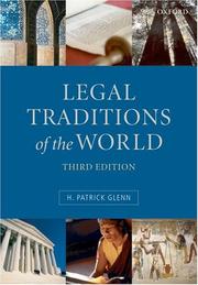 Cover of: Legal Traditions of the World by H. Patrick Glenn