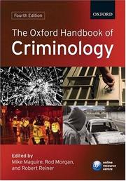 Cover of: The Oxford Handbook of Criminology