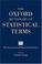 Cover of: The Oxford Dictionary of Statistical Terms