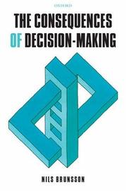 Cover of: The Consequences of Decision-Making by Nils Brunsson