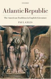 Cover of: Atlantic Republic: The American Tradition in English Literature