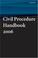 Cover of: Civil Procedure Handbook 2006
