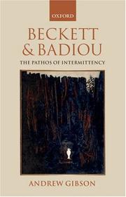Beckett and Badiou by Andrew Gibson