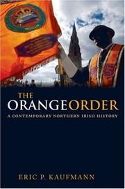 The Orange Order by Eric P. Kaufmann