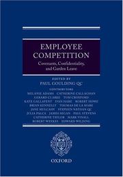 Employment Competition by Paul Goulding QC