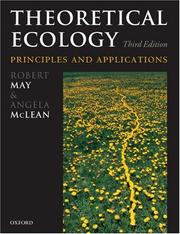 Cover of: Theoretical Ecology: Principles and Applications