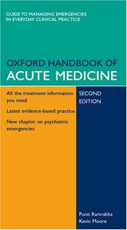 Cover of: Oxford Handbook of Acute Medicine: Book and PDA Pack (Oxford Handbook)