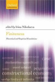Cover of: Finiteness | Irina Nikolaeva