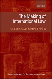Cover of: The Making of International Law (Foundations of Public International Law)