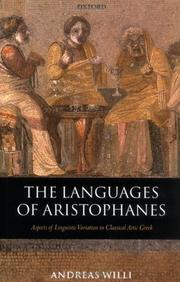 Cover of: The Languages of Aristophanes by Andreas Willi