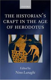 Cover of: The Historian's Craft in the Age of Herodotus