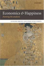 Cover of: Economics and Happiness: Framing the Analysis