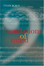 Cover of: Foundations of Mind by Tyler Burge