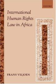 Cover of: Human Rights in Africa: National and International Protection