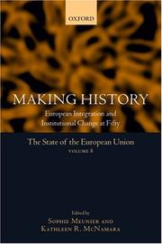 Cover of: The State of the European Union Volume 8: Making History (The State of the European Union)