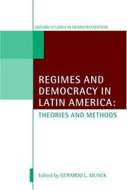 Cover of: Regimes and Democracy in Latin America by Gerardo L. Munck