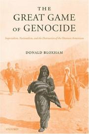 Cover of: The Great Game of Genocide by Donald Bloxham