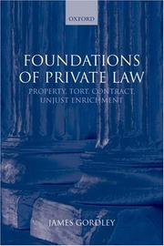 Foundations of private law by James Gordley