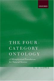 Cover of: The Four-Category Ontology by E. J. Lowe