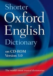 Cover of: Shorter Oxford English Dictionary by Oxford