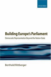 Cover of: Building Europe's Parliament by Berthold Rittberger