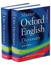 Cover of: Shorter Oxford English Dictionary by 
