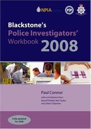 Cover of: Blackstone's Police Investigators' Workbook 2008 (Blackstones)