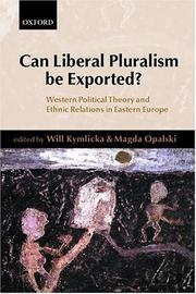 Cover of: Can Liberal Pluralism Be Exported? by 