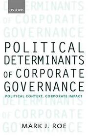 Cover of: Political Determinants of Corporate Governance
