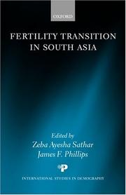 Cover of: Fertility transition in South Asia