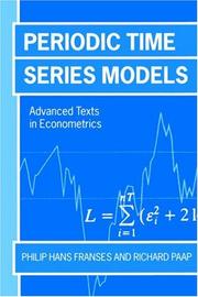 Cover of: Periodic time series models by Philip Hans Franses