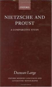 Nietzsche and Proust by Duncan Large