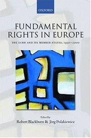 Cover of: Fundamental rights in Europe: the European Convention on Human Rights and its member states, 1950-2000