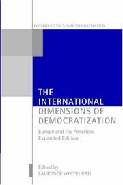 Cover of: The International Dimensions of Democratization by Laurence Whitehead