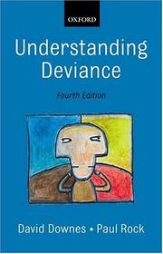 Understanding deviance by David Malcolm Downes