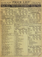 Cover of: Price list, spring 1943--fall 1943: 127th Jubilee year of Stark Bro's Nurseries