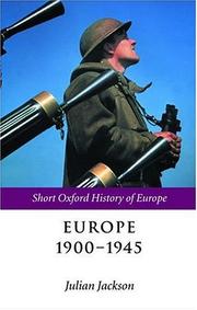 Cover of: Europe, 1900-1945