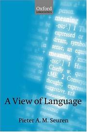 Cover of: A View of Language (Oxford Linguistics) by Pieter A. M. Seuren