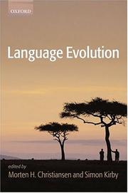 Cover of: Language evolution
