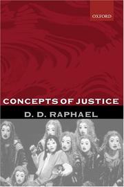 Cover of: Concepts of Justice | D. D. Raphael