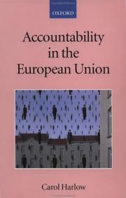 Cover of: Accountability in the European Union