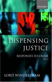 Cover of: Responses to Crime: Dispensing Justice Volume 4 (Responses to Crime)