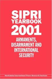 Cover of: SIPRI YEARBOOK 2001 (Sipri Yearbook) by O.u.p.