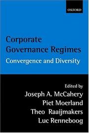 Cover of: Corporate Governance Regimes: Convergence and Diversity