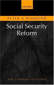 Cover of: Social Security Reform (The  Lindahl Lectures) by Peter A. Diamond