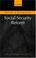 Cover of: Social Security Reform (The  Lindahl Lectures)