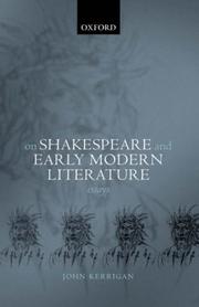 Cover of: On Shakespeare and early modern literature: essays