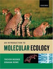 Cover of: An introduction to molecular ecology by Trevor J. C. Beebee