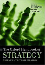 Cover of: Oxford Handbook of Strategy Volume 2 | 